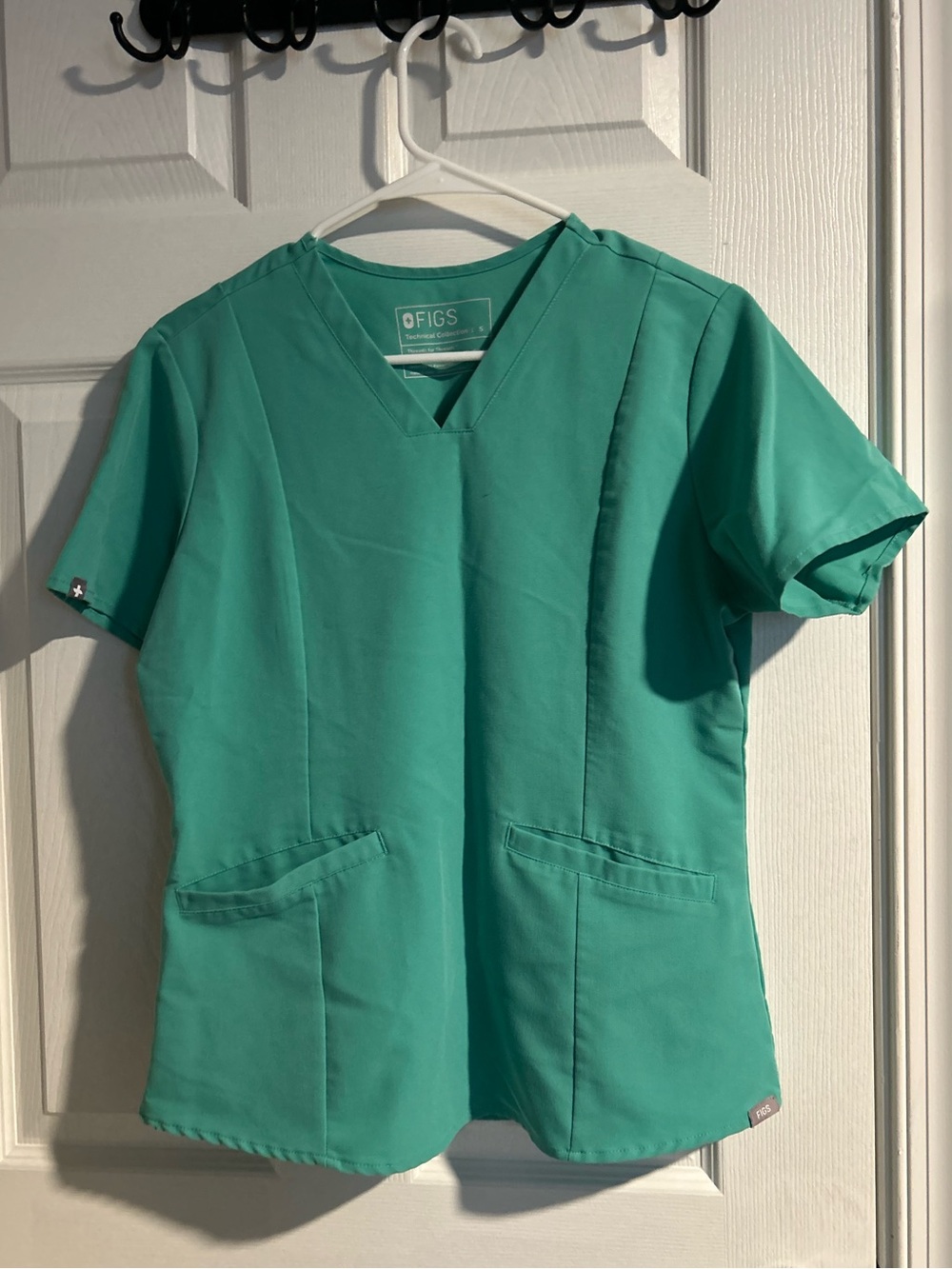 Figs Blue/Green Scrub Top - Unknown Color/Style